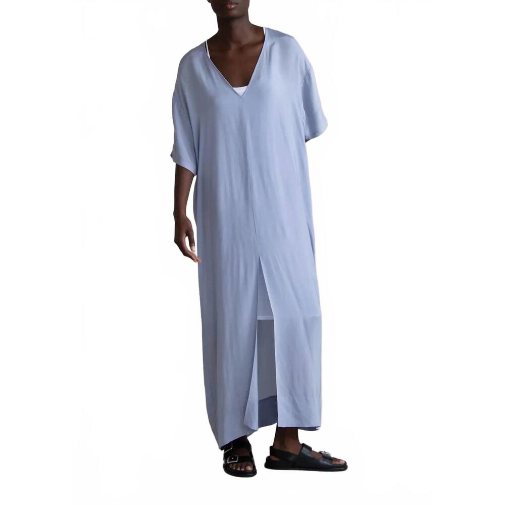 NEW HUMANOID dezi v-neck maxi dress in sky